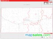 Cheyenne County, CO <br /> Wall Map <br /> Zip Code <br /> Red Line Style 2025 Map
