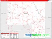 Elbert County, CO <br /> Wall Map <br /> Zip Code <br /> Red Line Style 2025 Map