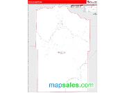 Mineral County, CO <br /> Wall Map <br /> Zip Code <br /> Red Line Style 2025 Map