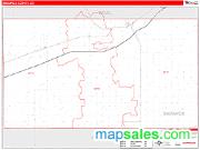 Sedgwick County, CO <br /> Wall Map <br /> Zip Code <br /> Red Line Style 2025 Map