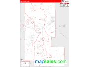 Teller County, CO <br /> Wall Map <br /> Zip Code <br /> Red Line Style 2025 Map
