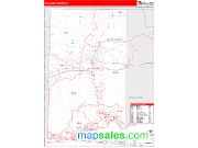 Okaloosa County, FL <br /> Wall Map <br /> Zip Code <br /> Red Line Style 2025 Map