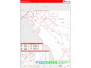 Osceola County, FL <br /> Wall Map <br /> Zip Code <br /> Red Line Style 2025 Map