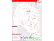 Suwannee County, FL <br /> Wall Map <br /> Zip Code <br /> Red Line Style 2025 Map