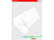 Bleckley County, GA <br /> Wall Map <br /> Zip Code <br /> Red Line Style 2025 Map