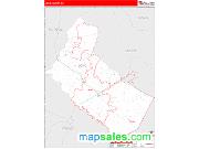 Long County, GA <br /> Wall Map <br /> Zip Code <br /> Red Line Style 2025 Map