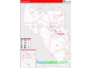 Canyon County, ID <br /> Wall Map <br /> Zip Code <br /> Red Line Style 2025 Map