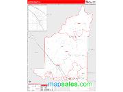 Elmore County, ID <br /> Wall Map <br /> Zip Code <br /> Red Line Style 2025 Map