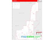 Gem County, ID <br /> Wall Map <br /> Zip Code <br /> Red Line Style 2025 Map
