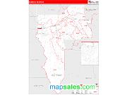 Nez Perce County, ID <br /> Wall Map <br /> Zip Code <br /> Red Line Style 2025 Map