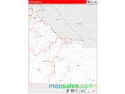 Owyhee County, ID <br /> Wall Map <br /> Zip Code <br /> Red Line Style 2025 Map
