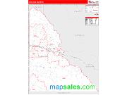 Shoshone County, ID <br /> Wall Map <br /> Zip Code <br /> Red Line Style 2025 Map