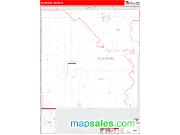 Blackford County, IN <br /> Wall Map <br /> Zip Code <br /> Red Line Style 2025 Map