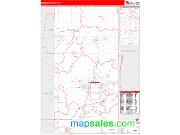 Madison County, IN <br /> Wall Map <br /> Zip Code <br /> Red Line Style 2025 Map
