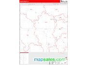 Greene County, IA <br /> Wall Map <br /> Zip Code <br /> Red Line Style 2025 Map