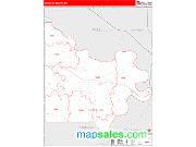 Doniphan County, KS <br /> Wall Map <br /> Zip Code <br /> Red Line Style 2025 Map