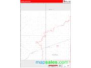 Haskell County, KS <br /> Wall Map <br /> Zip Code <br /> Red Line Style 2025 Map