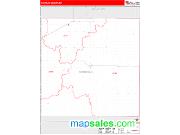Sheridan County, KS <br /> Wall Map <br /> Zip Code <br /> Red Line Style 2025 Map
