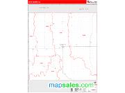 Smith County, KS <br /> Wall Map <br /> Zip Code <br /> Red Line Style 2025 Map