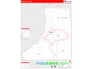 Traverse County, MN <br /> Wall Map <br /> Zip Code <br /> Red Line Style 2025 Map