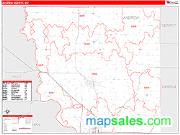Andrew County, MO <br /> Wall Map <br /> Zip Code <br /> Red Line Style 2025 Map