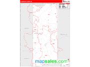 Gasconade County, MO <br /> Wall Map <br /> Zip Code <br /> Red Line Style 2025 Map