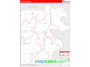 Pemiscot County, MO <br /> Wall Map <br /> Zip Code <br /> Red Line Style 2025 Map