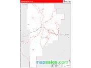 Sweet Grass County, MT <br /> Wall Map <br /> Zip Code <br /> Red Line Style 2025 Map