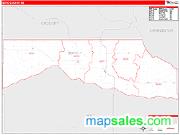 Boyd County, NE <br /> Wall Map <br /> Zip Code <br /> Red Line Style 2025 Map