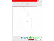 Loup County, NE <br /> Wall Map <br /> Zip Code <br /> Red Line Style 2025 Map