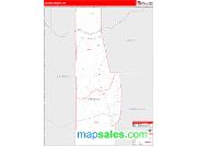 Eureka County, NV <br /> Wall Map <br /> Zip Code <br /> Red Line Style 2025 Map