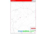 Catron County, NM <br /> Wall Map <br /> Zip Code <br /> Red Line Style 2025 Map