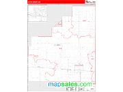 Curry County, NM <br /> Wall Map <br /> Zip Code <br /> Red Line Style 2025 Map