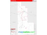 Hidalgo County, NM <br /> Wall Map <br /> Zip Code <br /> Red Line Style 2025 Map