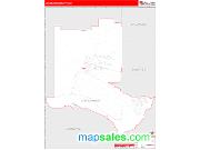 Los Alamos County, NM <br /> Wall Map <br /> Zip Code <br /> Red Line Style 2025 Map