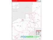 Quay County, NM <br /> Wall Map <br /> Zip Code <br /> Red Line Style 2025 Map