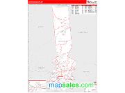 Herkimer County, NY <br /> Wall Map <br /> Zip Code <br /> Red Line Style 2025 Map