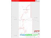 Golden Valley County, ND <br /> Wall Map <br /> Zip Code <br /> Red Line Style 2025 Map