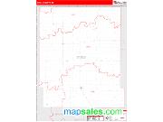 Steele County, ND <br /> Wall Map <br /> Zip Code <br /> Red Line Style 2025 Map