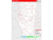Clermont County, OH <br /> Wall Map <br /> Zip Code <br /> Red Line Style 2025 Map