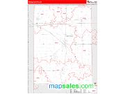 Preble County, OH <br /> Wall Map <br /> Zip Code <br /> Red Line Style 2025 Map