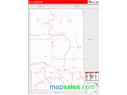 Alfalfa County, OK <br /> Wall Map <br /> Zip Code <br /> Red Line Style 2025 Map