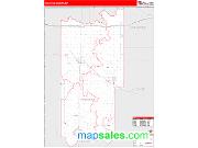 Seminole County, OK <br /> Wall Map <br /> Zip Code <br /> Red Line Style 2025 Map