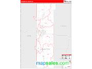 Washington County, OK <br /> Wall Map <br /> Zip Code <br /> Red Line Style 2025 Map