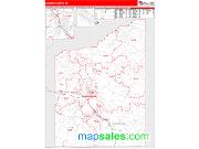 Jackson County, OR <br /> Wall Map <br /> Zip Code <br /> Red Line Style 2025 Map