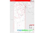 Malheur County, OR <br /> Wall Map <br /> Zip Code <br /> Red Line Style 2025 Map
