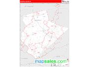 Edgefield County, SC <br /> Wall Map <br /> Zip Code <br /> Red Line Style 2025 Map