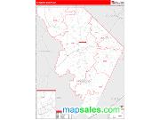 Marlboro County, SC <br /> Wall Map <br /> Zip Code <br /> Red Line Style 2025 Map