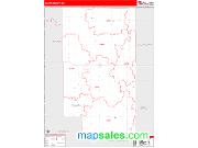Clark County, SD <br /> Wall Map <br /> Zip Code <br /> Red Line Style 2025 Map