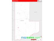 Ziebach County, SD <br /> Wall Map <br /> Zip Code <br /> Red Line Style 2025 Map